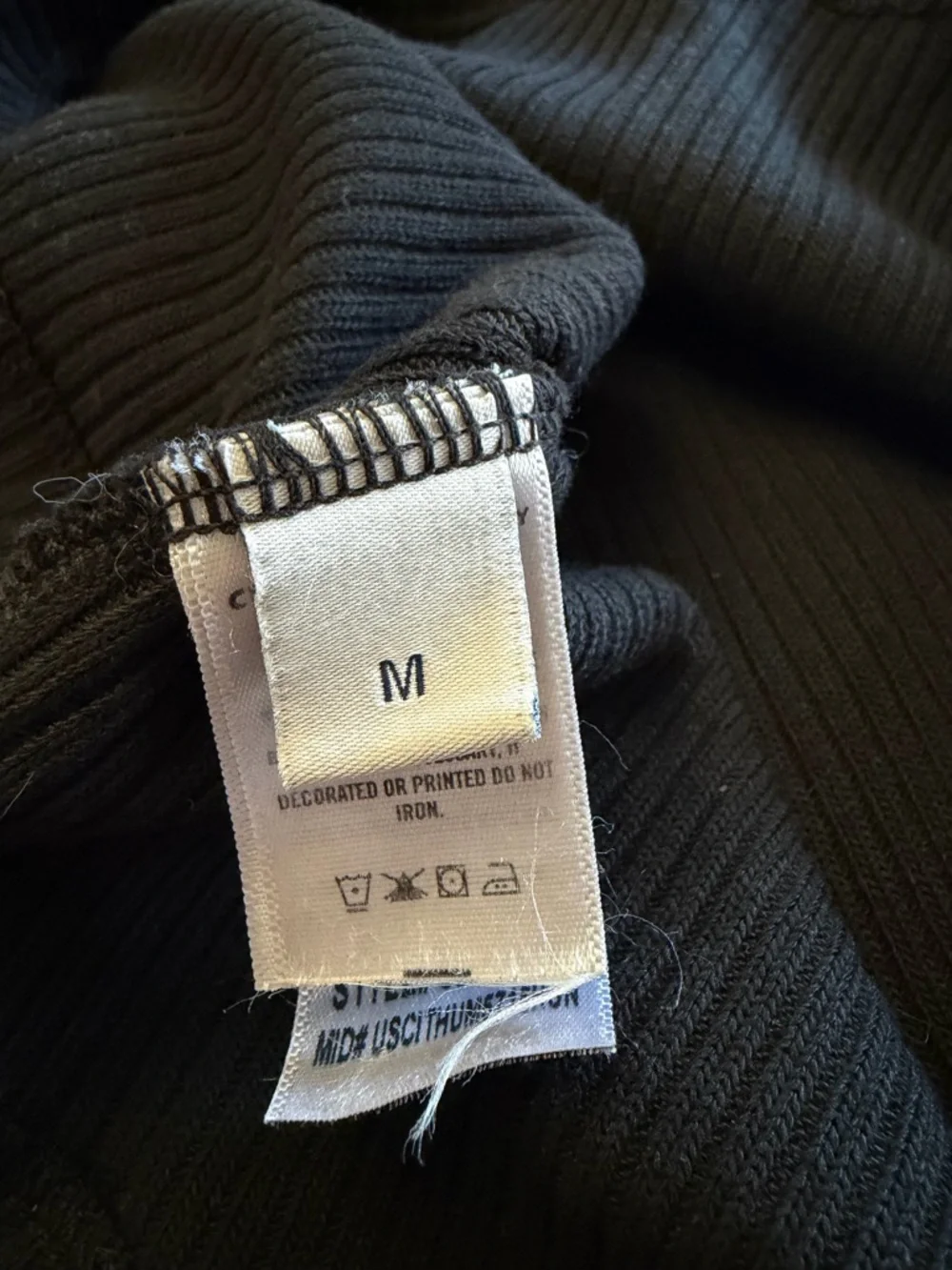 Citizens Of Humanity Black Ribbed Short-Sleeve Tee - Picture 7 of 10